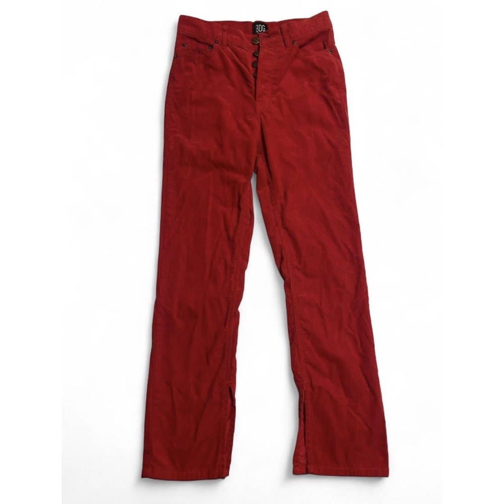 BDG Urban Outfitters Women's Red Slim Straight Fit Casual Jeans 25x26.5
